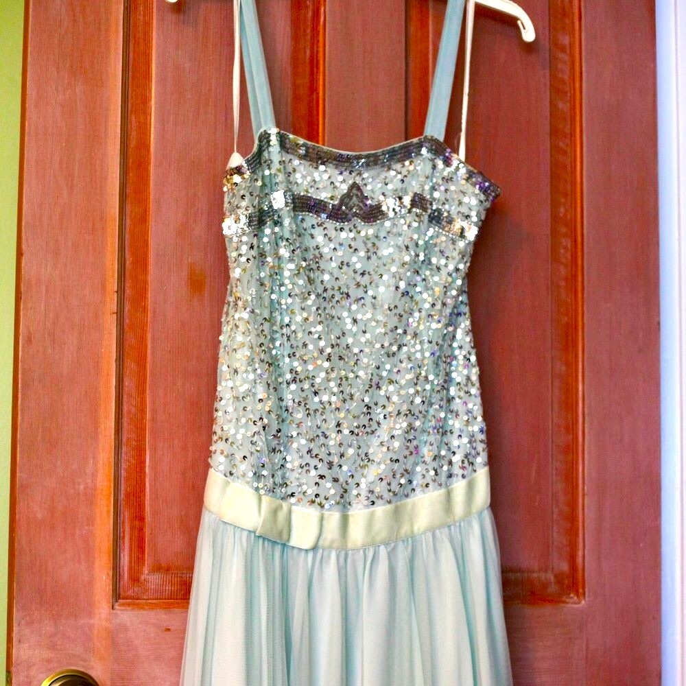 Sparkly Sequin Chiffon Dress